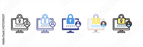 User Access Multistyle Icon Set