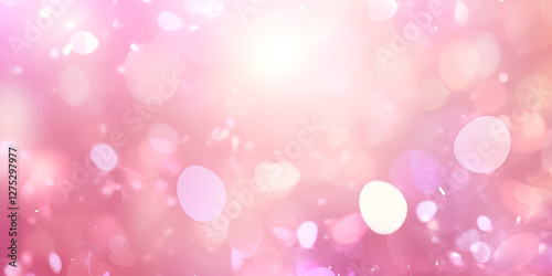 Soft pink bokeh lights creating a dreamy background effect.