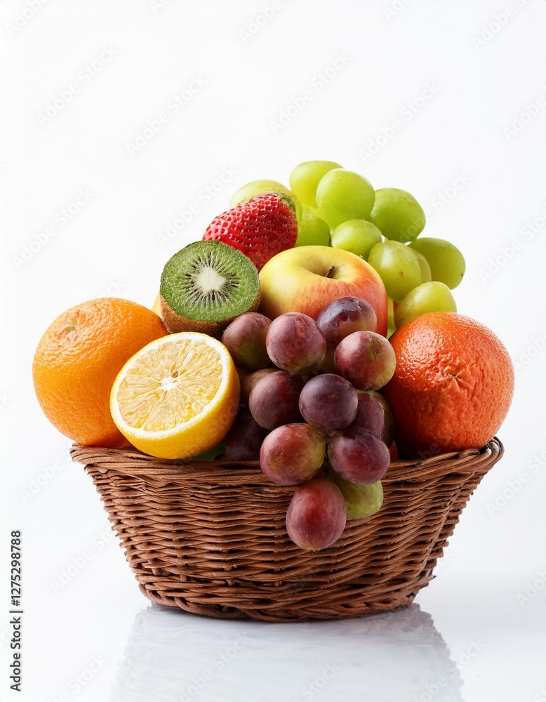 A fruit basket is a celebration of flavor and healthy goodness A fruit basket is a celebration of flavor and healthy goodness