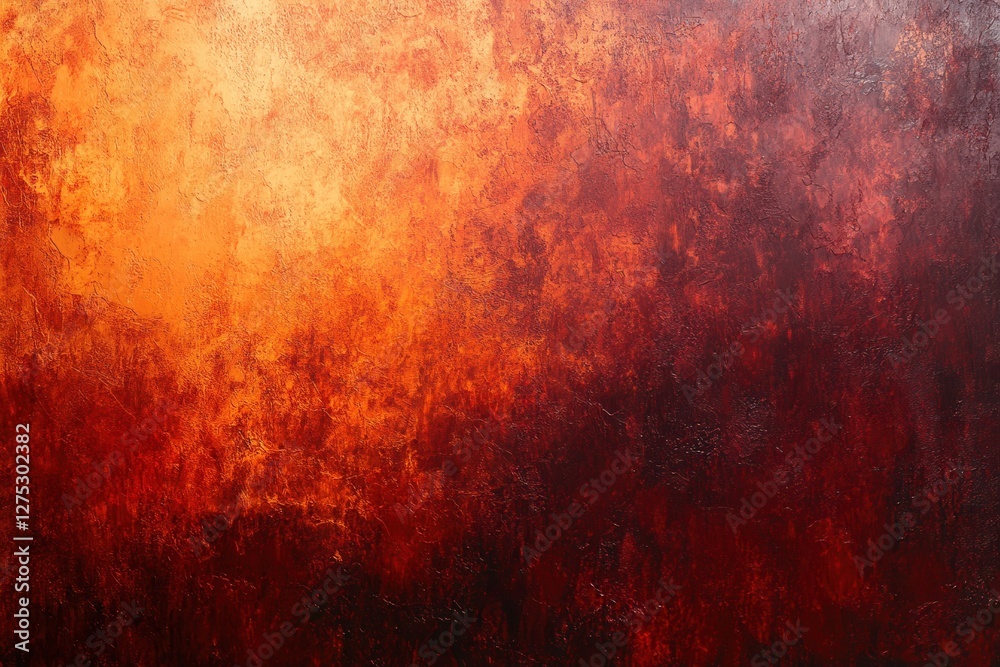 Fototapeta premium Vibrant burnt orange and red gradient backdrop for modern designs to enhance creativity and energy in projects with rich textures and dynamic color blends. Perfect for artistic needs