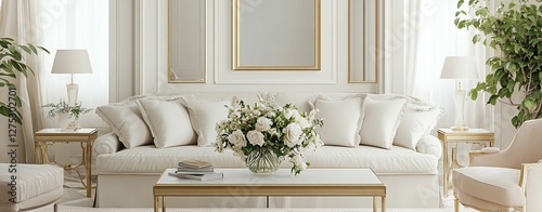classic European inspired living room