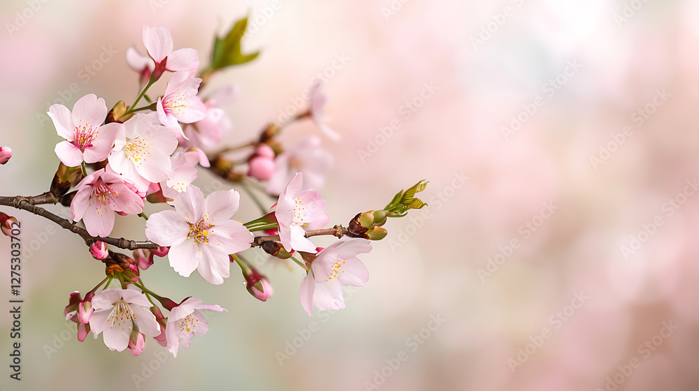 Delicate Pink Cherry Blossoms Spring Bloom (6) Delicate Pink Cherry Blossoms Spring Bloom (6)