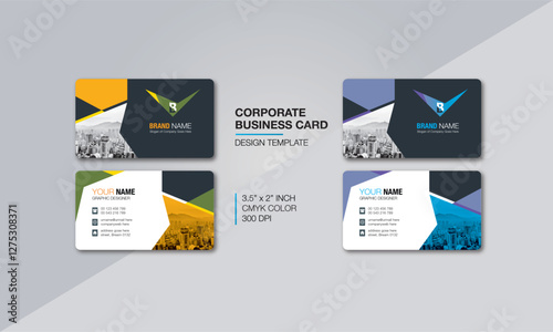Modern professional business card design templates / 2