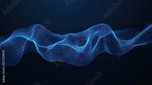 Futuristic abstract tooth structure symbol Wireframe concept of oral hygiene dental health and dental care Lowpoly 3D background illustration