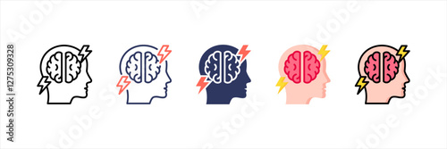 Depression Multistyle Icon Set