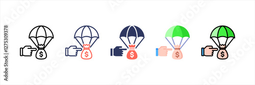 Fund Multistyle Icon Set