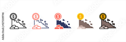 Fiscal Multistyle Icon Set