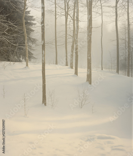 sand dunes in winter