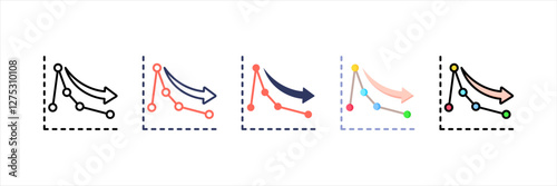 Economic Multistyle Icon Set