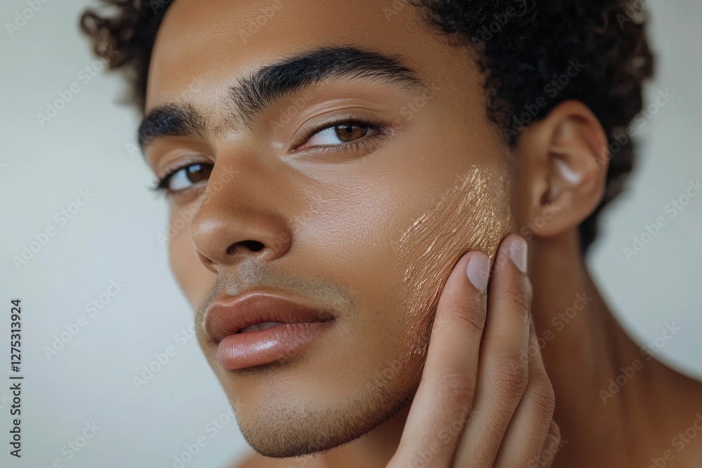Naklejka premium Golden Skin Treatment for a Healthy Glow