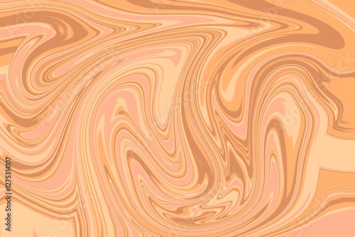 Marble orange marble effect texture with flowing liquid swirls and a glossy polished finish. Elegant background concept