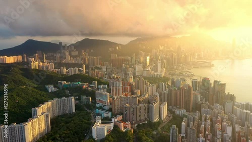 Wallpaper Mural Hong Kong Timelapse of Hong Kong city at night Torontodigital.ca