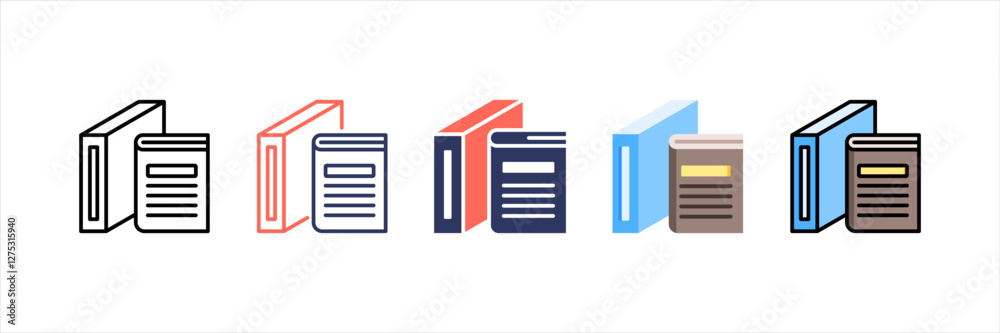 Catalog Multistyle Icon Set Catalog Multistyle Icon Set