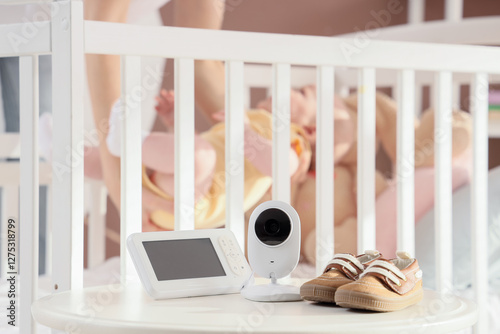 Baby monitor with booties o...