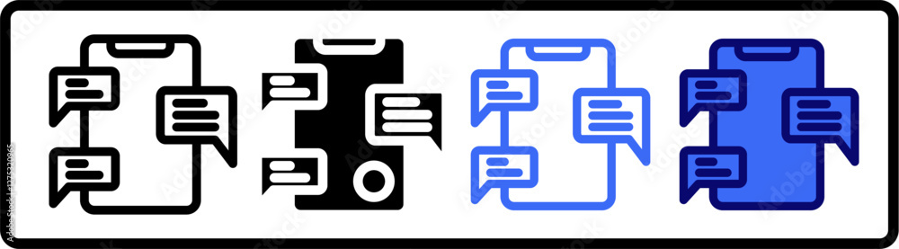 SMS icon sheet multistyle collections. SMS icon sheet multistyle collections.