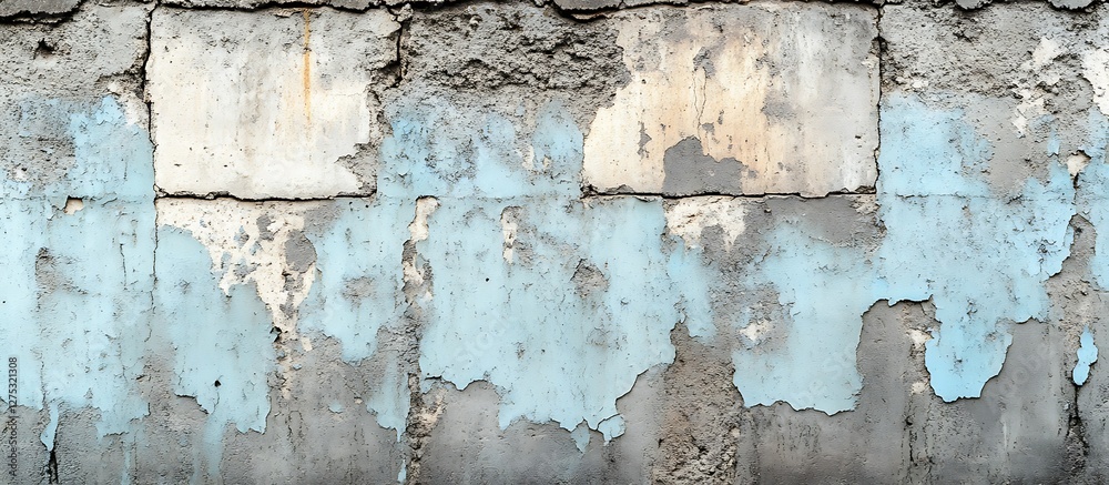 Obraz premium Weathered Concrete Wall with Peeling Paint