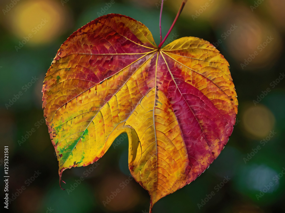 Obraz premium autumn leaf on the tree