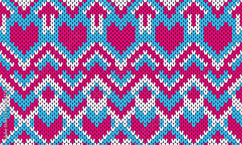 Seamless printable knitting patterns, wallpapers, ultra-high resolution raster illustrations, print-on-demand patterns