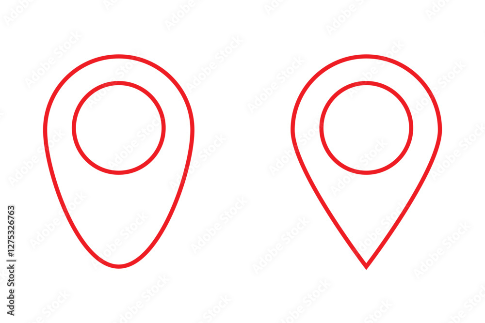 navigation path pin icon sign vector navigation path pin icon sign vector