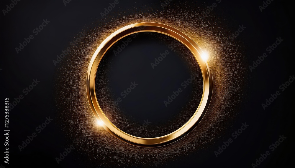 Elegant Gold Ring Frame Isolated Luxury Circle with Golden Border, Representing Timeless Design Element for Digital Art, Home Decor or Inspiration. Elegant Gold Ring Frame Isolated Luxury Circle with Golden Border, Representing Timeless Design Element for Digital Art, Home Decor or Inspiration.
