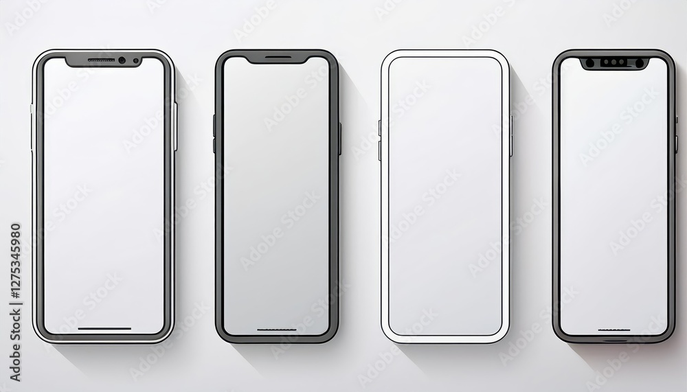 Collection of Vibrant Phone Line Templates in Vector, Showcasing a Wide Array of Design Options for Digital Art, Home Decor, and Design Inspiration Collection of Vibrant Phone Line Templates in Vector, Showcasing a Wide Array of Design Options for Digital Art, Home Decor, and Design Inspiration