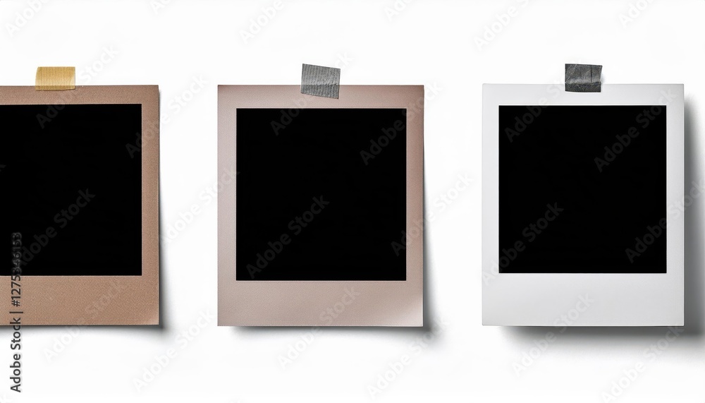 Realistic Vector Mockups of Empty Photo Frames Compositions in a Minimalist Modern Setting, Evoking a Sense of Anticipation and Serenity Realistic Vector Mockups of Empty Photo Frames Compositions in a Minimalist Modern Setting, Evoking a Sense of Anticipation and Serenity