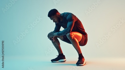 Sports injury from a hip injury during track and field. Featuring rehabilitation and recovery