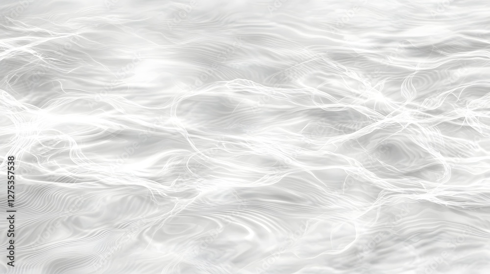 Fototapeta premium Tranquil Rippling Water Surface Bathed in Soft Glistening Light