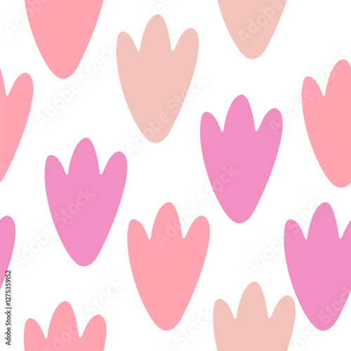 Trendy Soft Pink Petal Pattern