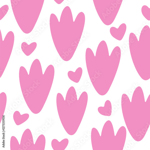 Trendy Soft Pink Petal Pattern