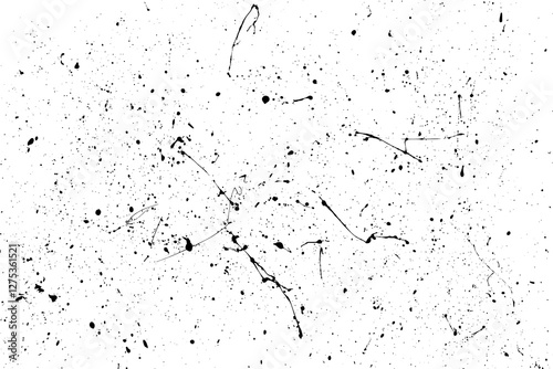 Obraz na płótnie Texture wall grunge. Pattern paper old. Textured art rough design surface. Black splash on transparent background. PNG format. w salonie