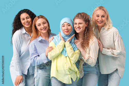 Group of beautiful women sm...