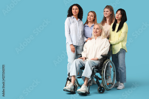 Group of beautiful women on...