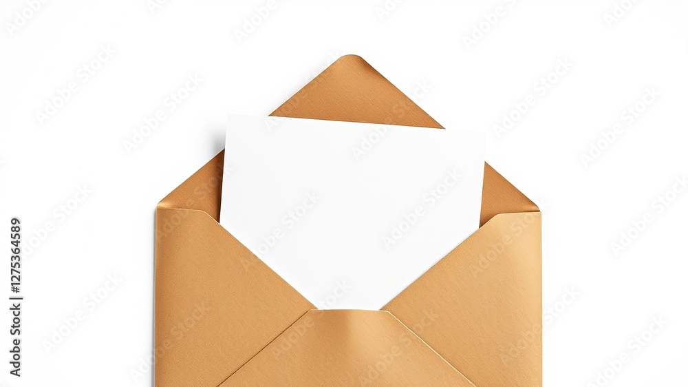 Brown Envelope with Letter Inside - High-Quality AI Photo Brown Envelope with Letter Inside - High-Quality AI Photo