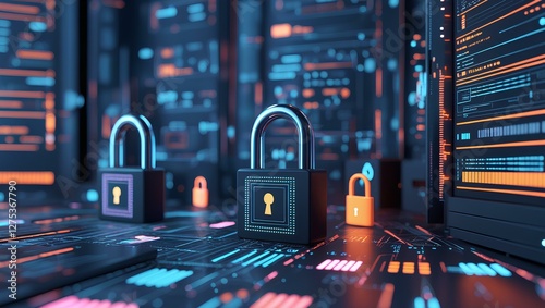 Cybersecurity in the Digital Age: Visualizing Data Protection, Encryption, and Secure Networks Against Cyber Threats