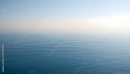 Wallpaper Mural Simple calm blue sea, ocean under a blue sky. Calm mood, mood photo, sea, sky background. Landscape. heaven, dawn. Spiritual, wellness, meditation, summer, zen.  Torontodigital.ca