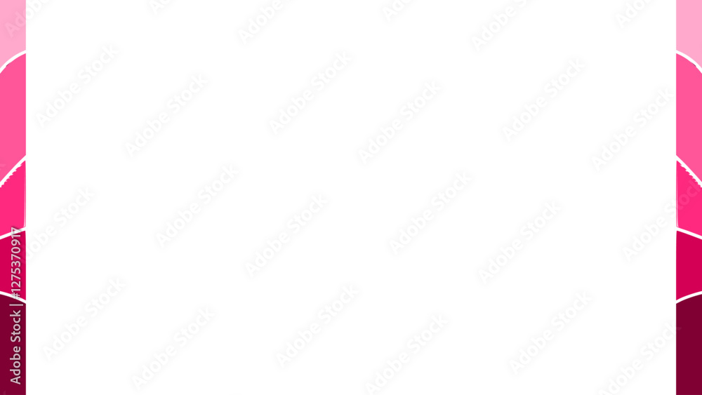 Fototapeta premium Background white with pink frame. Vector can be used for banners, posters, power points, templates, slides, etc.