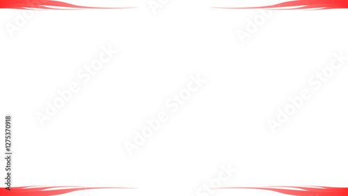 Background white with red border. Vector can be used for banners, posters, power points, templates, slides, etc.