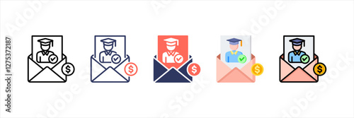 Recommendation Letter Multistyle Icon Set