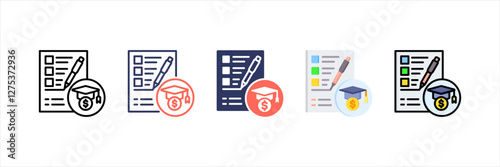Examination Multistyle Icon Set