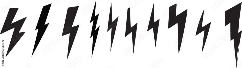 black lightning bolt, ELECTRICITY ICONS black lightning bolt, ELECTRICITY ICONS