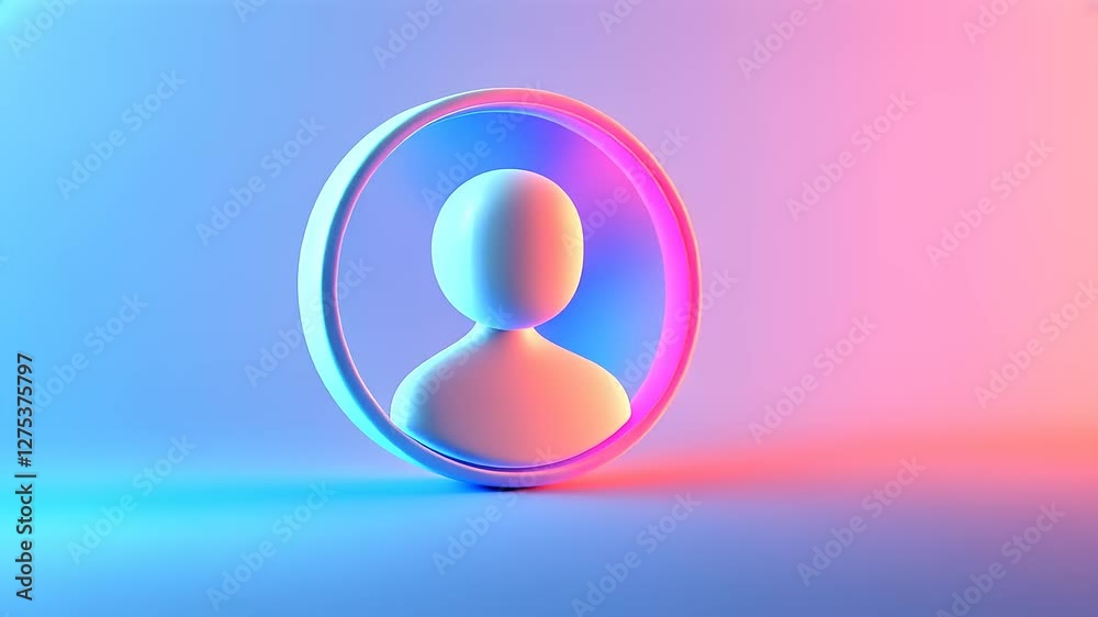 A stylized user icon in a gradient circle, representing digital identity. A stylized user icon in a gradient circle, representing digital identity.