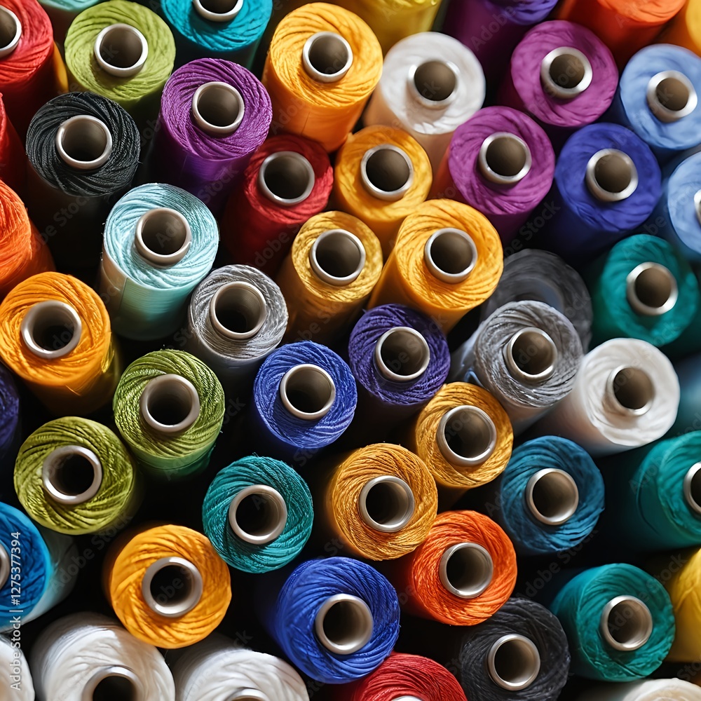 Colorful Spools of Thread Colorful Spools of Thread