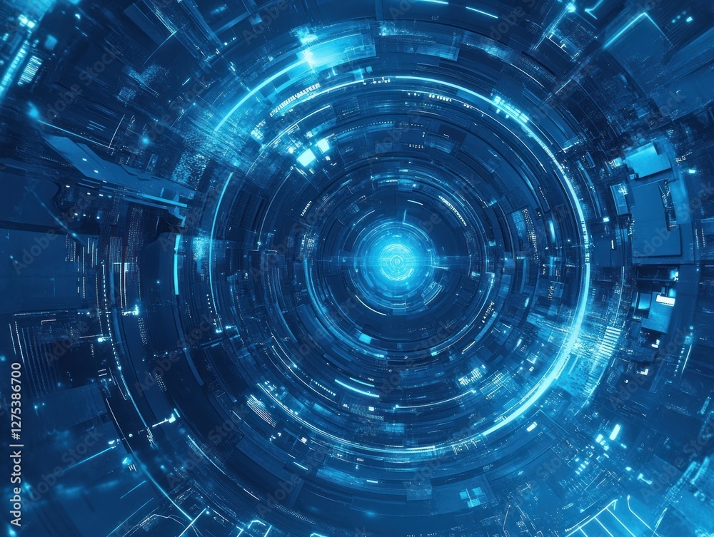 Futuristic digital abstract design with glowing effects Futuristic digital abstract design with glowing effects
