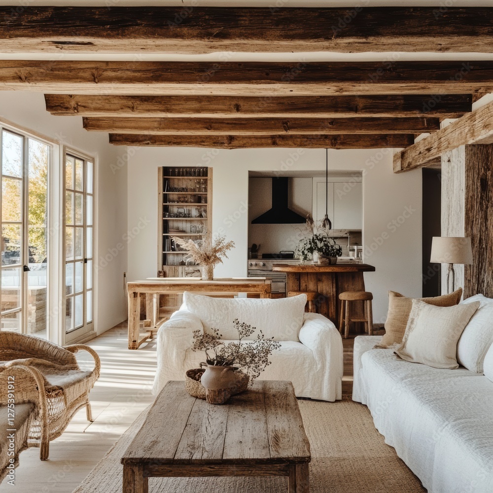 Cozy family gathering modern living room interior design bright atmosphere eye-level comfort and style