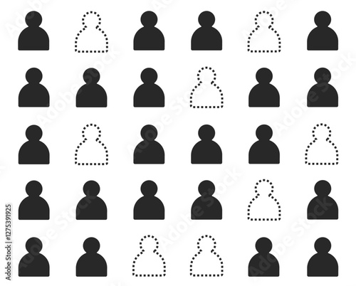 The missing anonymous people illustration