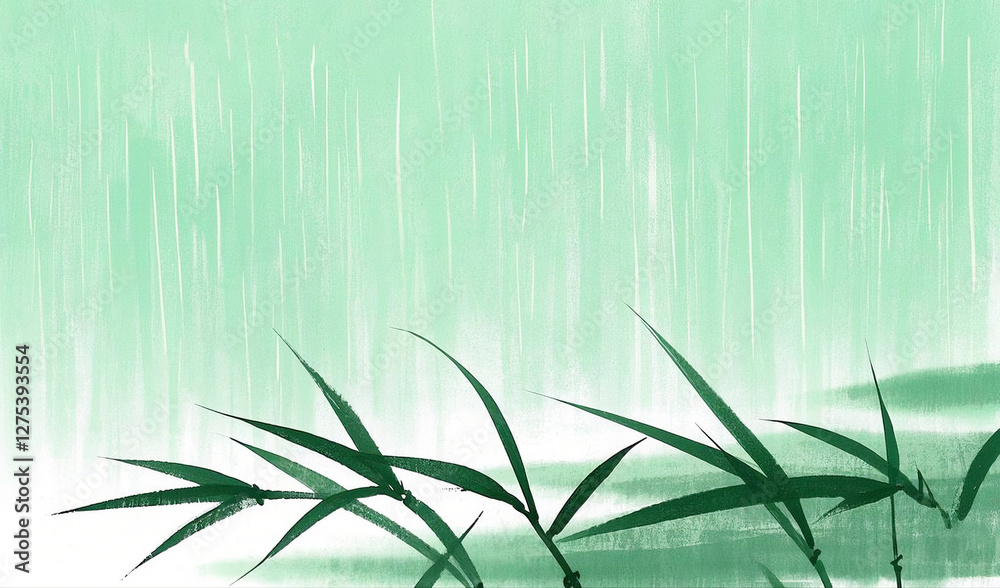 Obraz premium green bamboo background