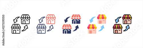 Franchise Multistyle Icon Set