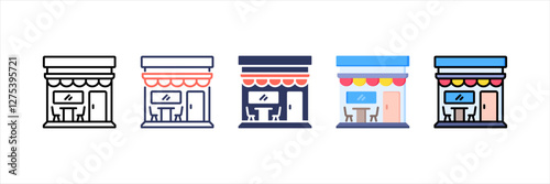 Store Multistyle Icon Set