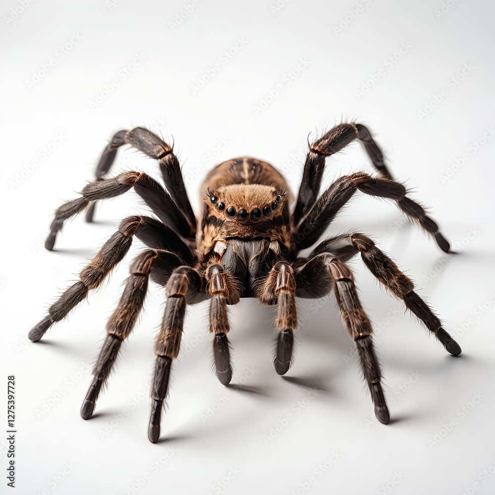 Close-up of a Tarantula Spider on White Background Close-up of a Tarantula Spider on White Background